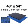 5S Supplies Tool Box Foam Insert 48in x 54in 1/2 Inch Thick Black TBF-4854-BLK